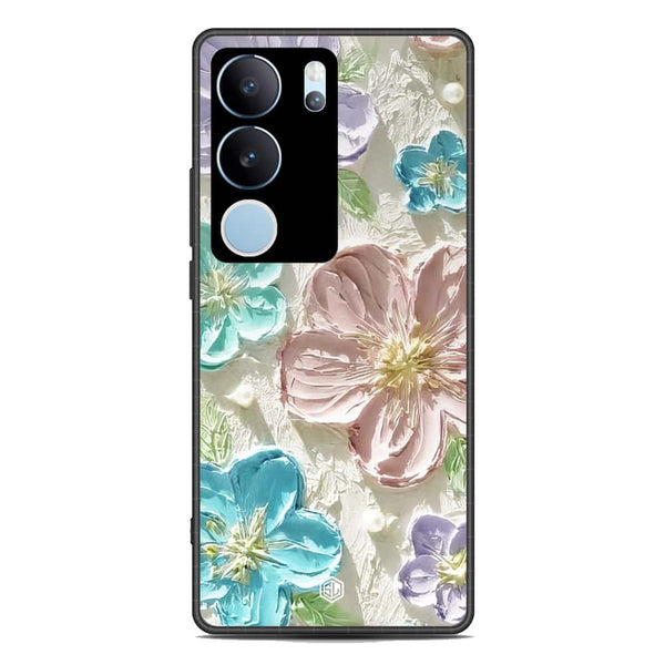 Floral Series Soft Phone Case - Premium Glass Case - Design 14 - Vivo V29