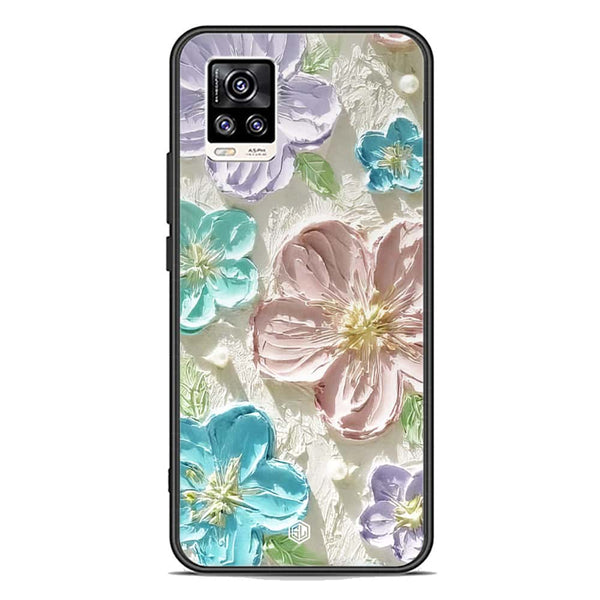 Floral Series Soft Phone Case - Premium Glass Case - Design 14 - Vivo V20
