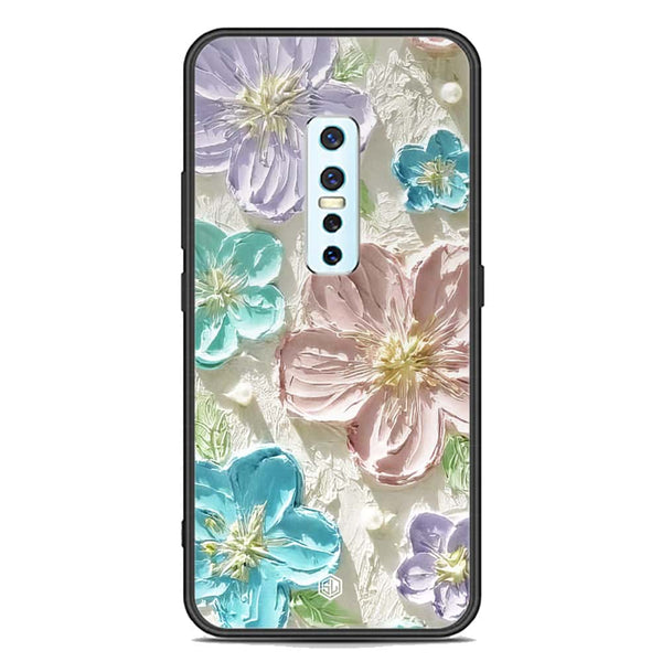 Floral Series Soft Phone Case - Premium Glass Case - Design 14 - Vivo V17 Pro