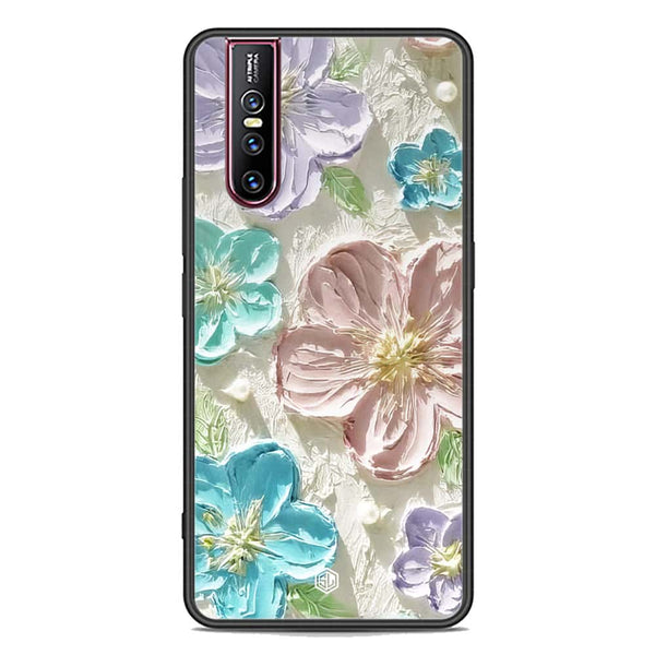 Floral Series Soft Phone Case - Premium Glass Case - Design 14 - Vivo V15 Pro