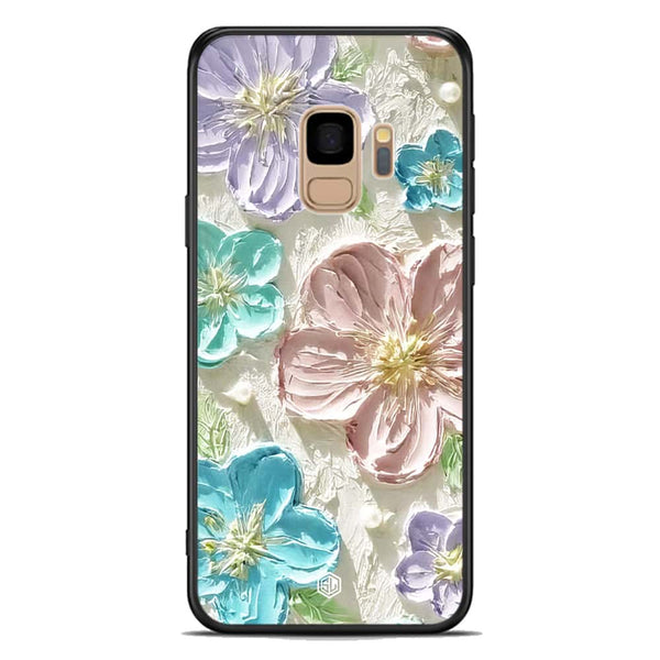 Floral Series Soft Phone Case - Premium Glass Case - Design 14 - Samsung Galaxy S9