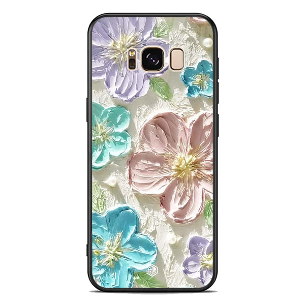 Floral Series Soft Phone Case - Premium Glass Case - Design 14 - Samsung Galaxy S8