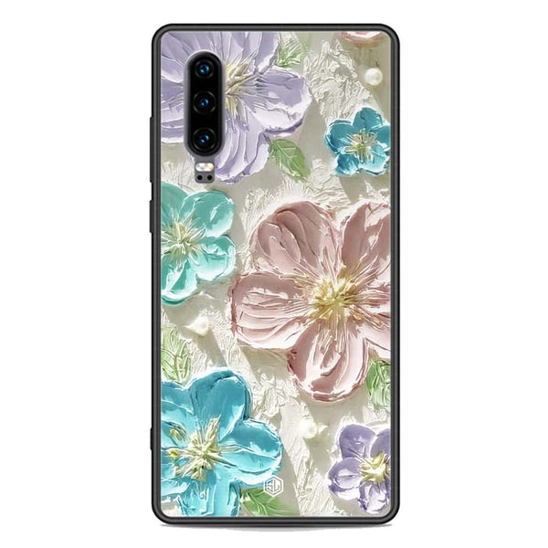 Floral Series Soft Phone Case - Premium Glass Case - Design 14 - Huawei P30