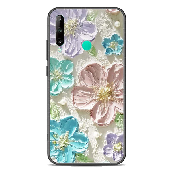 Floral Series Soft Phone Case - Premium Glass Case - Design 14 - Honor 9C