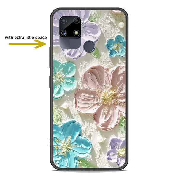 Floral Series Soft Phone Case - Premium Glass Case - Design 14 - Realme C25s