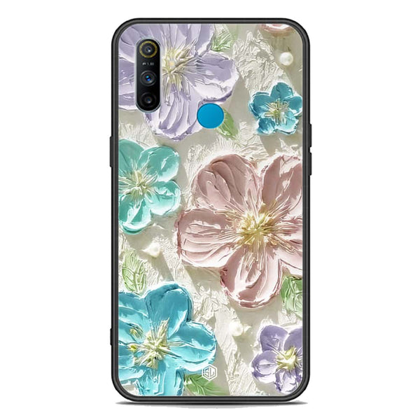 Floral Series Soft Phone Case - Premium Glass Case - Design 14 - Realme C3