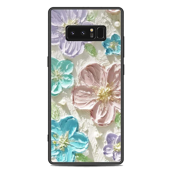 Floral Series Soft Phone Case - Premium Glass Case - Design 14 - Samsung Galaxy Note 8