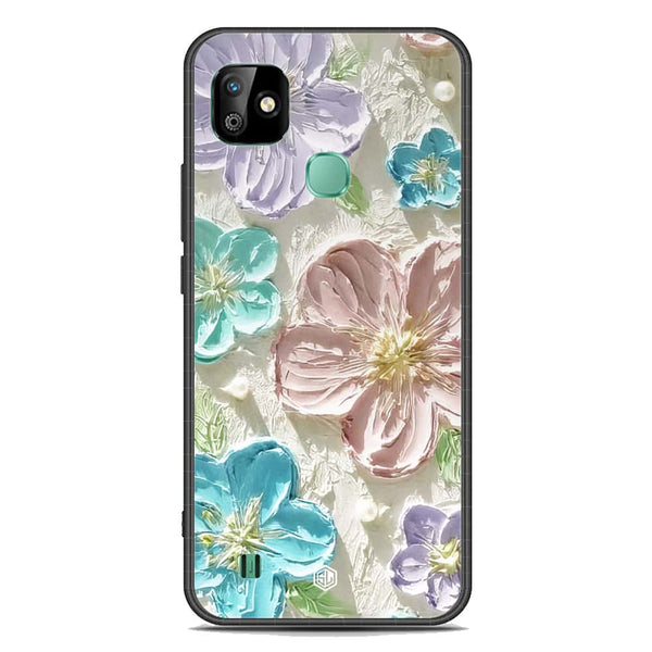 Floral Series Soft Phone Case - Premium Glass Case - Design 14 - Infinix Smart HD 2021