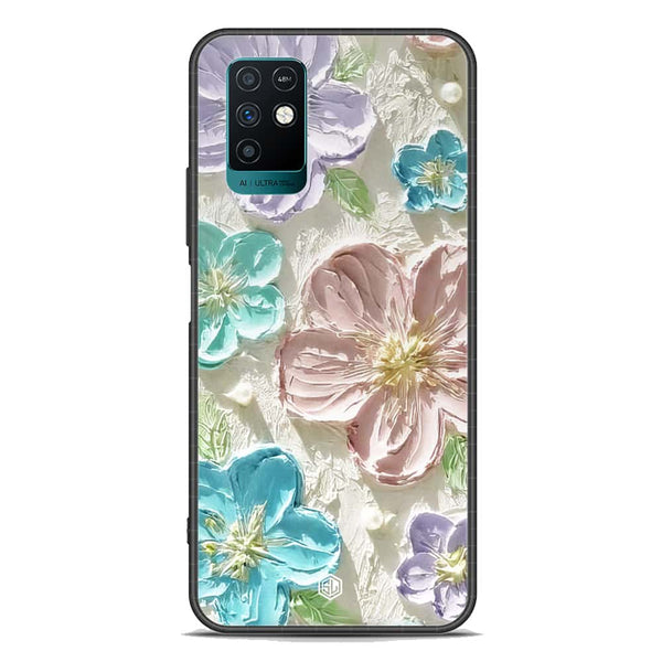 Floral Series Soft Phone Case - Premium Glass Case - Design 14 - Infinix Note 10