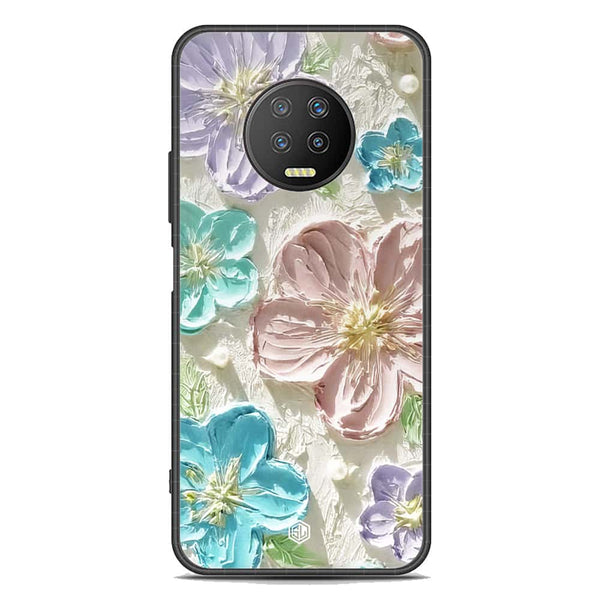 Floral Series Soft Phone Case - Premium Glass Case - Design 14 - Infinix Note 7