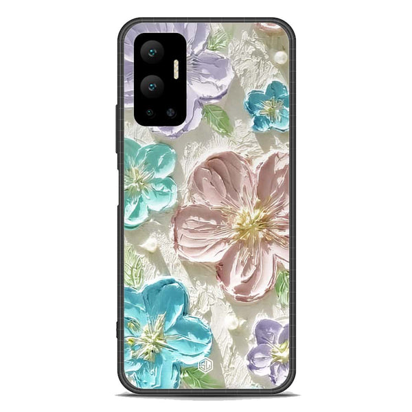 Floral Series Soft Phone Case - Premium Glass Case - Design 14 - Infinix Hot 12