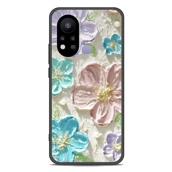 Floral Series Soft Phone Case - Premium Glass Case - Design 14 - Infinix Hot 11s