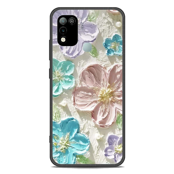 Floral Series Soft Phone Case - Premium Glass Case - Design 14 - Infinix Hot 10 Play