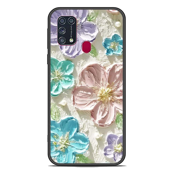 Floral Series Soft Phone Case - Premium Glass Case - Design 14 - Samsung Galaxy M31
