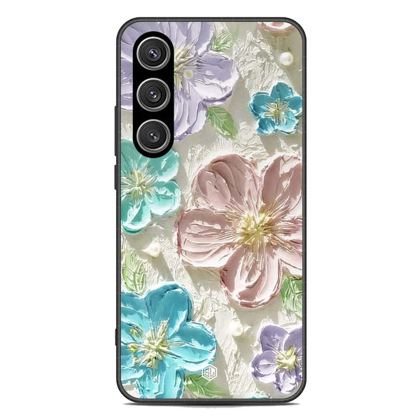 Floral Series Soft Phone Case - Premium Glass Case - Design 14 - Samsung Galaxy S24 Plus