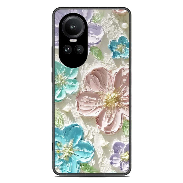 Floral Series Soft Phone Case - Premium Glass Case - Design 14 - Oppo Reno 10 Pro