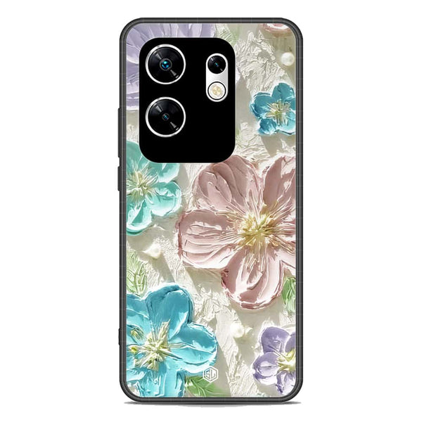 Floral Series Soft Phone Case - Premium Glass Case - Design 14 - Infinix Zero 30 4G