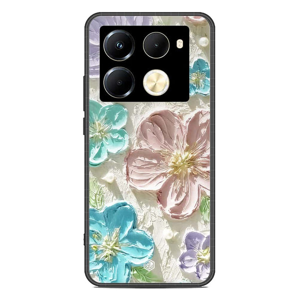 Floral Series Soft Phone Case - Premium Glass Case - Design 14 - Infinix Note 40 Pro