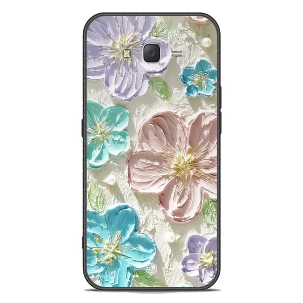 Floral Series Soft Phone Case - Premium Glass Case - Design 14 - Samsung Galaxy J7 2015