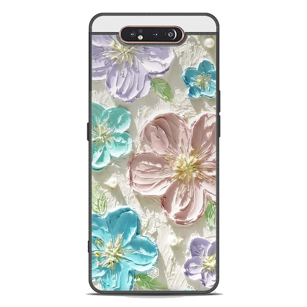Floral Series Soft Phone Case - Premium Glass Case - Design 14 - Samsung Galaxy A80