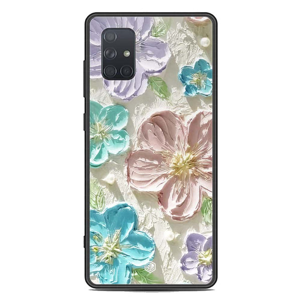 Floral Series Soft Phone Case - Premium Glass Case - Design 14 - Samsung Galaxy A71
