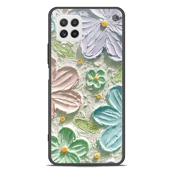 Floral Series Soft Phone Case - Premium Glass Case - Design 15 - Samsung Galaxy A22 4G