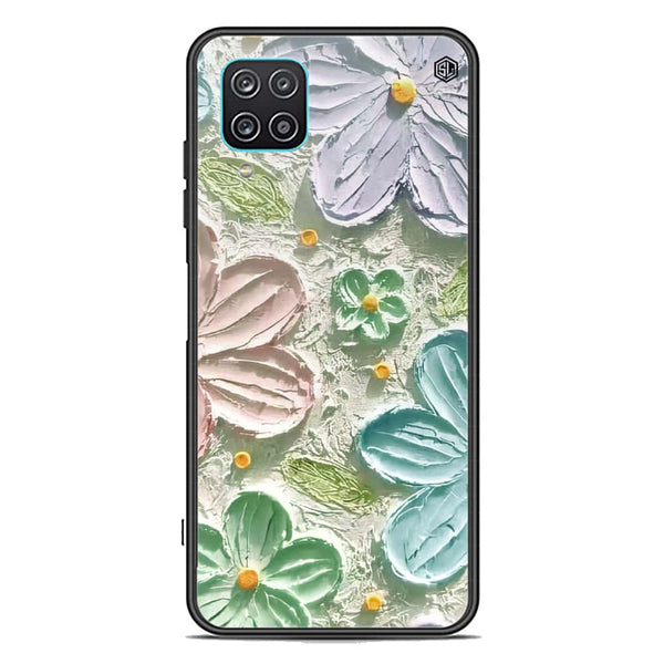 Floral Series Soft Phone Case - Premium Glass Case - Design 15 - Samsung Galaxy A12 Nacho
