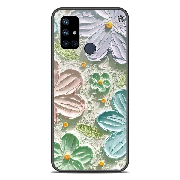 Floral Series Soft Phone Case - Premium Glass Case - Design 15 - OnePlus Nord N10 5G