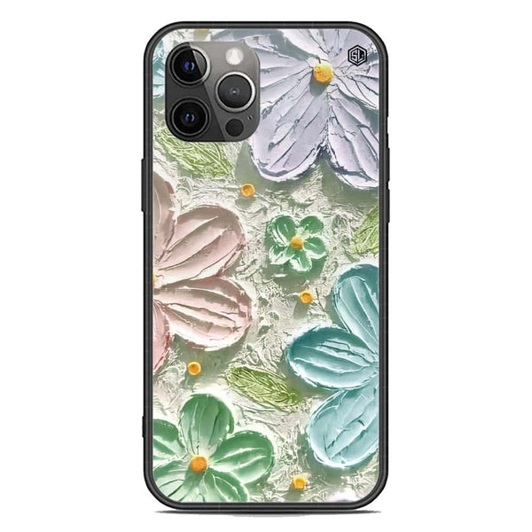 Floral Series Soft Phone Case - Premium Glass Case - Design 15 - iPhone 12 Pro Max