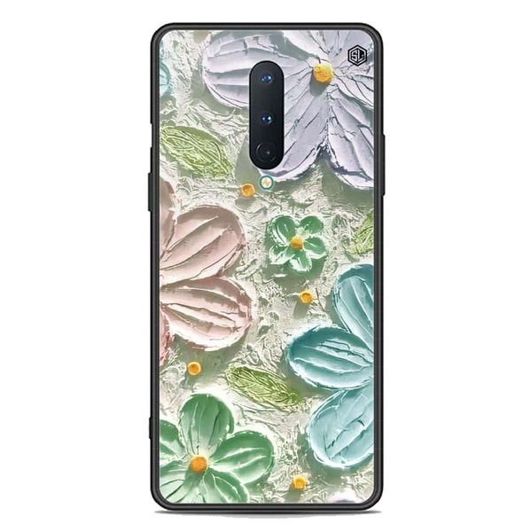 Floral Series Soft Phone Case - Premium Glass Case - Design 15 - OnePlus 8 4G