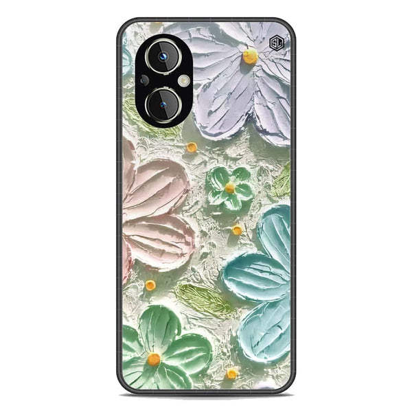 Floral Series Soft Phone Case - Premium Glass Case - Design 15 - Oppo Reno8 Lite