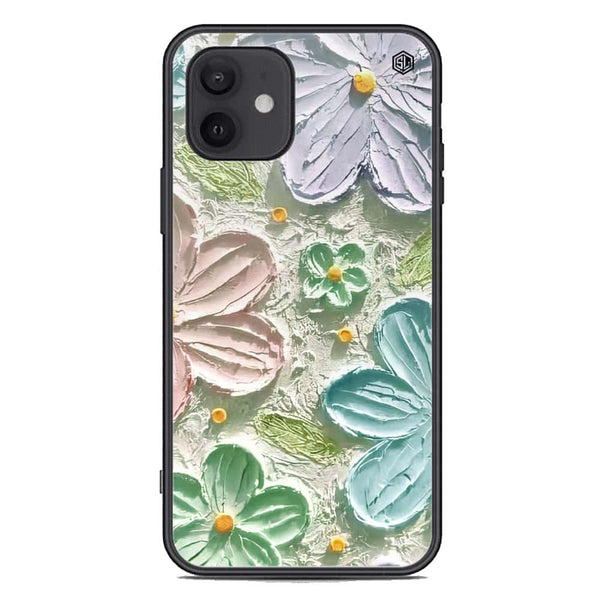 Floral Series Soft Phone Case - Premium Glass Case - Design 15 - iPhone 12