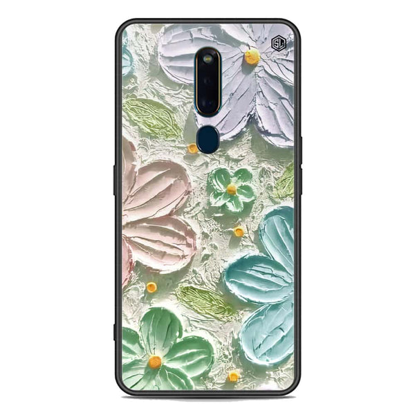 Floral Series Soft Phone Case - Premium Glass Case - Design 15 - Oppo F11 Pro