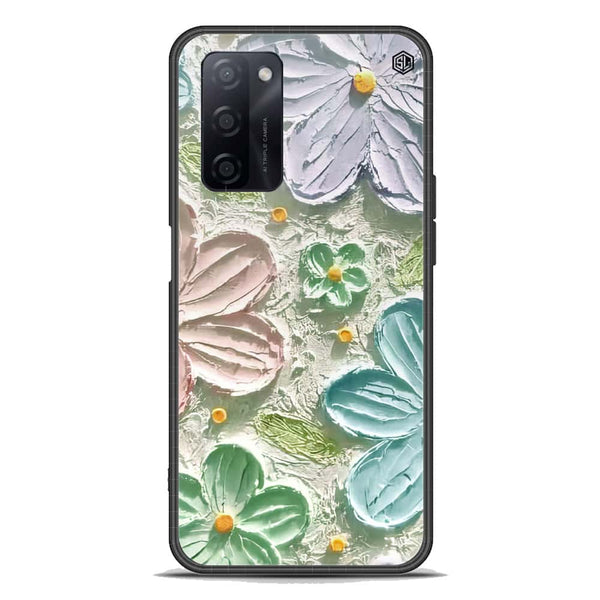Floral Series Soft Phone Case - Premium Glass Case - Design 15 - Oppo A55s