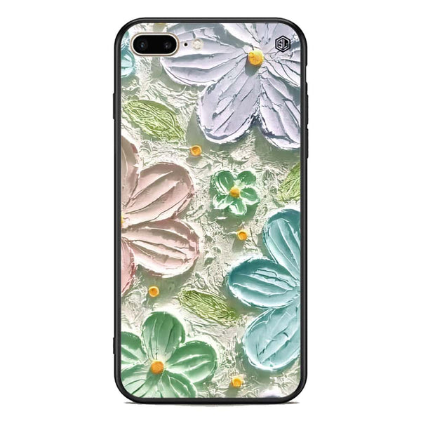Floral Series Soft Phone Case - Premium Glass Case - Design 15 - iPhone 8 Plus / 7 Plus