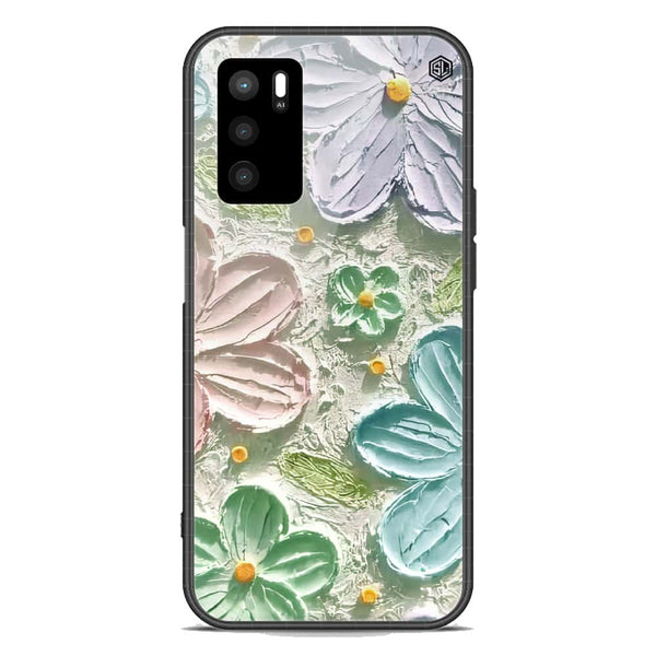 Floral Series Soft Phone Case - Premium Glass Case - Design 15 - Oppo A16