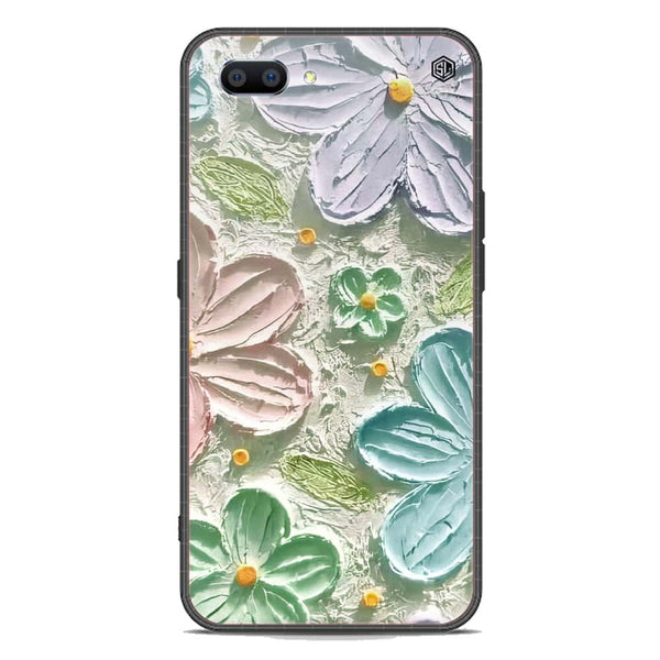 Floral Series Soft Phone Case - Premium Glass Case - Design 15 - Oppo A12e