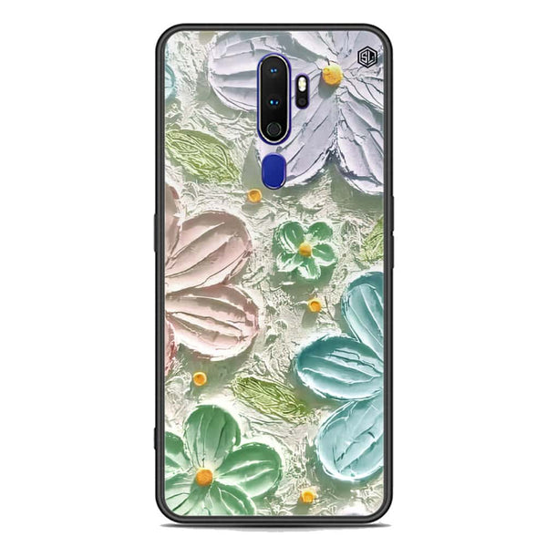 Floral Series Soft Phone Case - Premium Glass Case - Design 15 - Oppo A5 2020