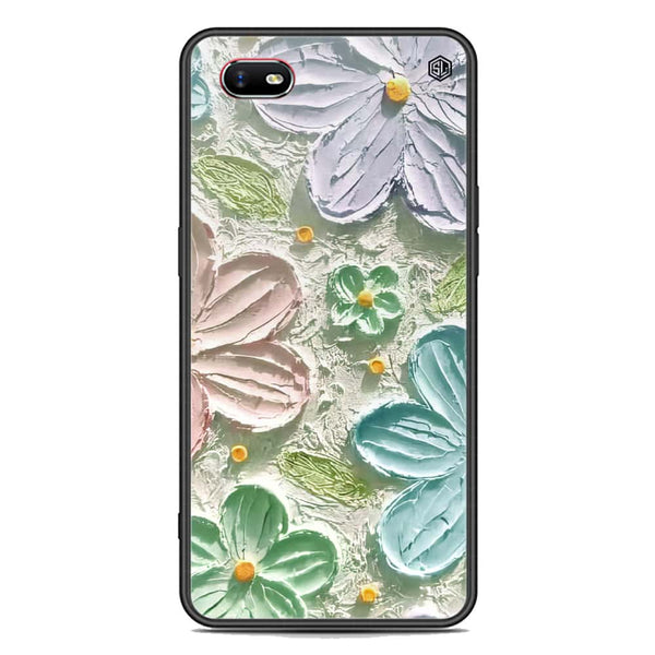 Floral Series Soft Phone Case - Premium Glass Case - Design 15 - Oppo A1k