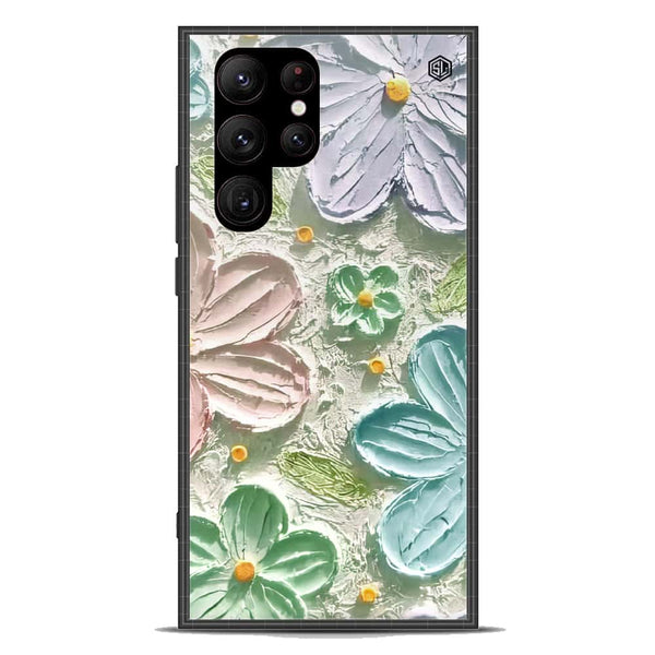 Floral Series Soft Phone Case - Premium Glass Case - Design 15 - Samsung Galaxy S23 Ultra 5G