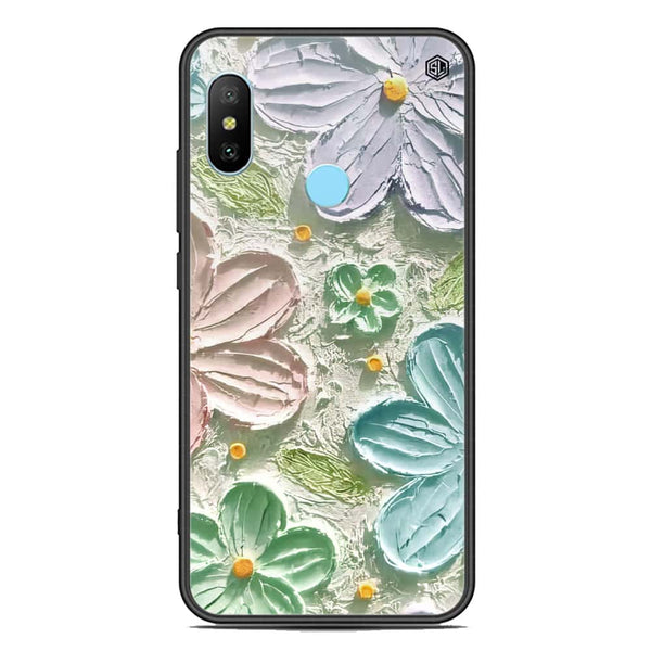 Floral Series Soft Phone Case - Premium Glass Case - Design 15 - Xiaomi Redmi Note 6 Pro