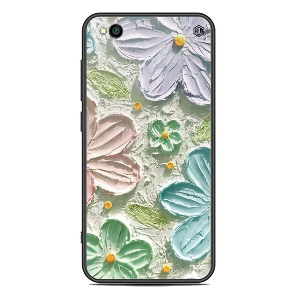 Floral Series Soft Phone Case - Premium Glass Case - Design 15 - Xiaomi Redmi Go
