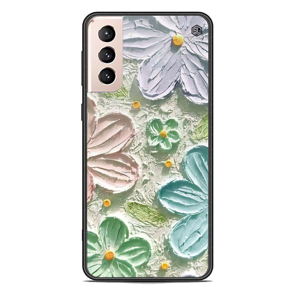 Floral Series Soft Phone Case - Premium Glass Case - Design 15 - Samsung Galaxy S22 5G