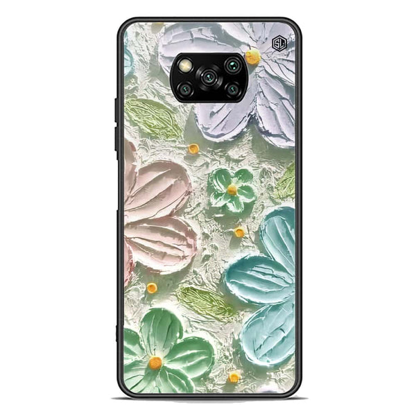Floral Series Soft Phone Case - Premium Glass Case - Design 15 - Xiaomi Poco X3
