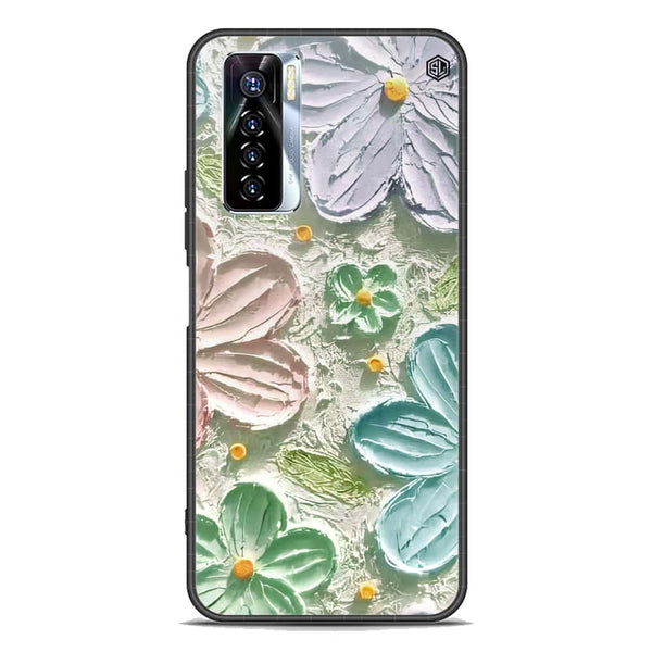 Floral Series Soft Phone Case - Premium Glass Case - Design 15 - Tecno Camon 17 Pro