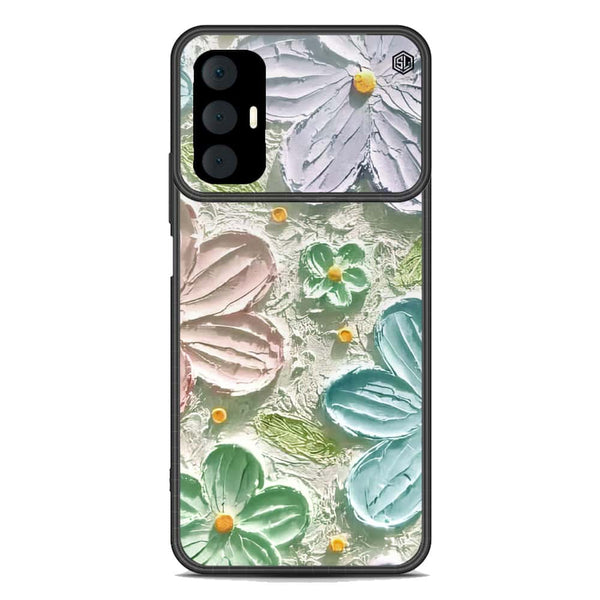Floral Series Soft Phone Case - Premium Glass Case - Design 15 - Tecno Spark 8 Pro