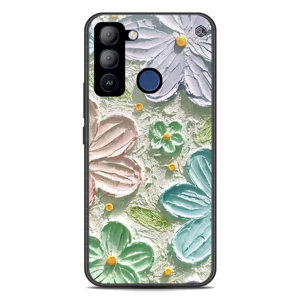 Floral Series Soft Phone Case - Premium Glass Case - Design 15 - Tecno Pop 5 LTE