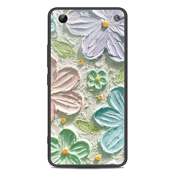 Floral Series Soft Phone Case - Premium Glass Case - Design 15 - Vivo Y81
