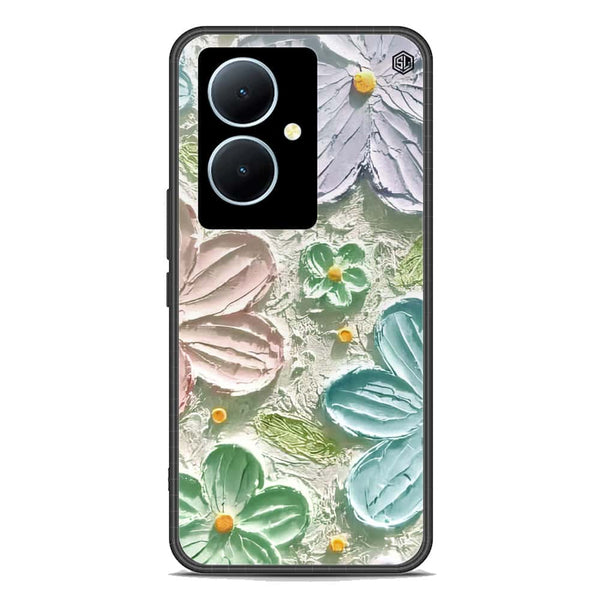 Floral Series Soft Phone Case - Premium Glass Case - Design 15 - Vivo Y78 Plus 5G