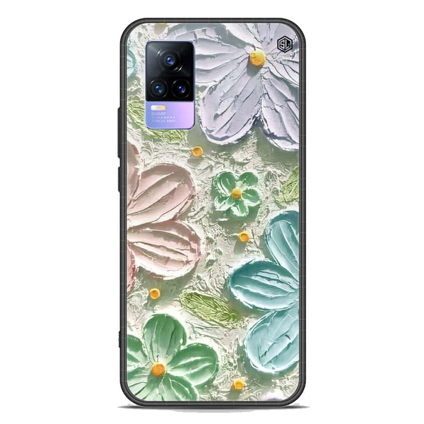 Floral Series Soft Phone Case - Premium Glass Case - Design 15 - Vivo Y73